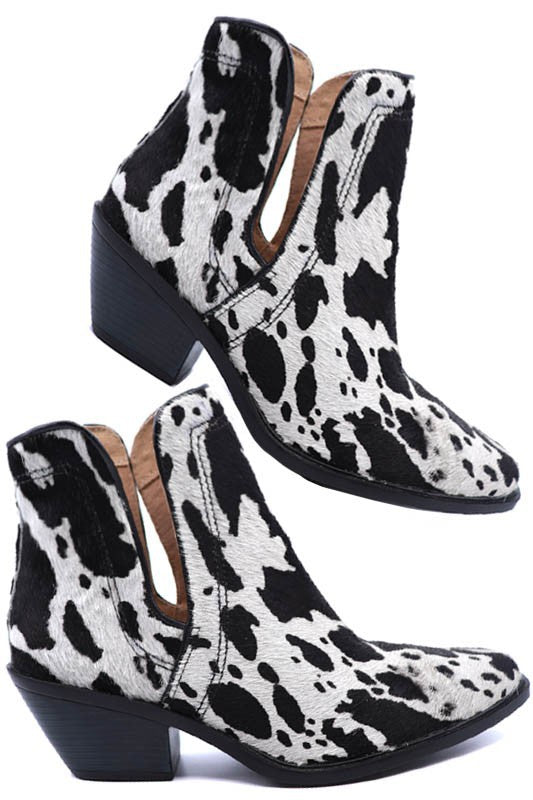 Western Cut Out Animal Hair Booties for Women | Bellem Trading - Bellem Trading