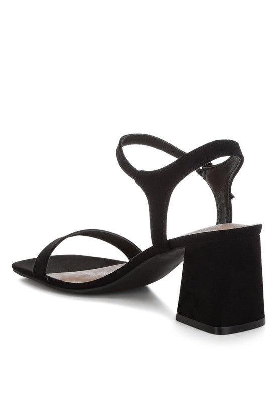 Akiya Square Toe Block Heels for Women | Bellem Trading - Bellem Trading