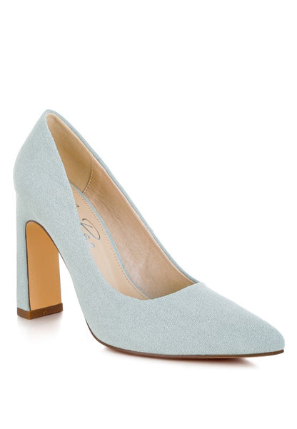 Uboa Slim Block Heel Pumps for Women - Bellem Trading
