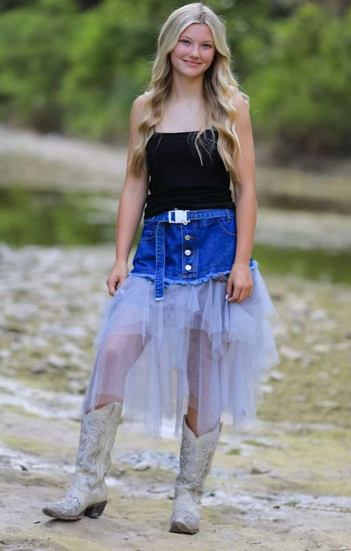 Denim Tutu Skirt for Women | Bellem Trading - Bellem Trading