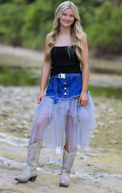 Denim Tutu Skirt for Women | Bellem Trading - Bellem Trading