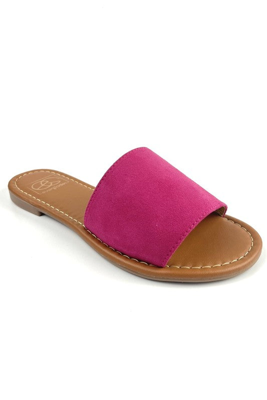 Lulu-4 Handmade One Band Slide Sandal for Women | Bellem Trading - Bellem Trading