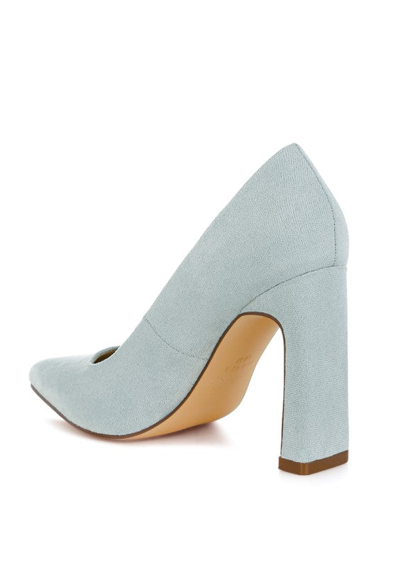 Uboa Slim Block Heel Pumps for Women - Bellem Trading