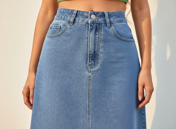 The Essential Denim Midi | Clean Indigo Minimalist