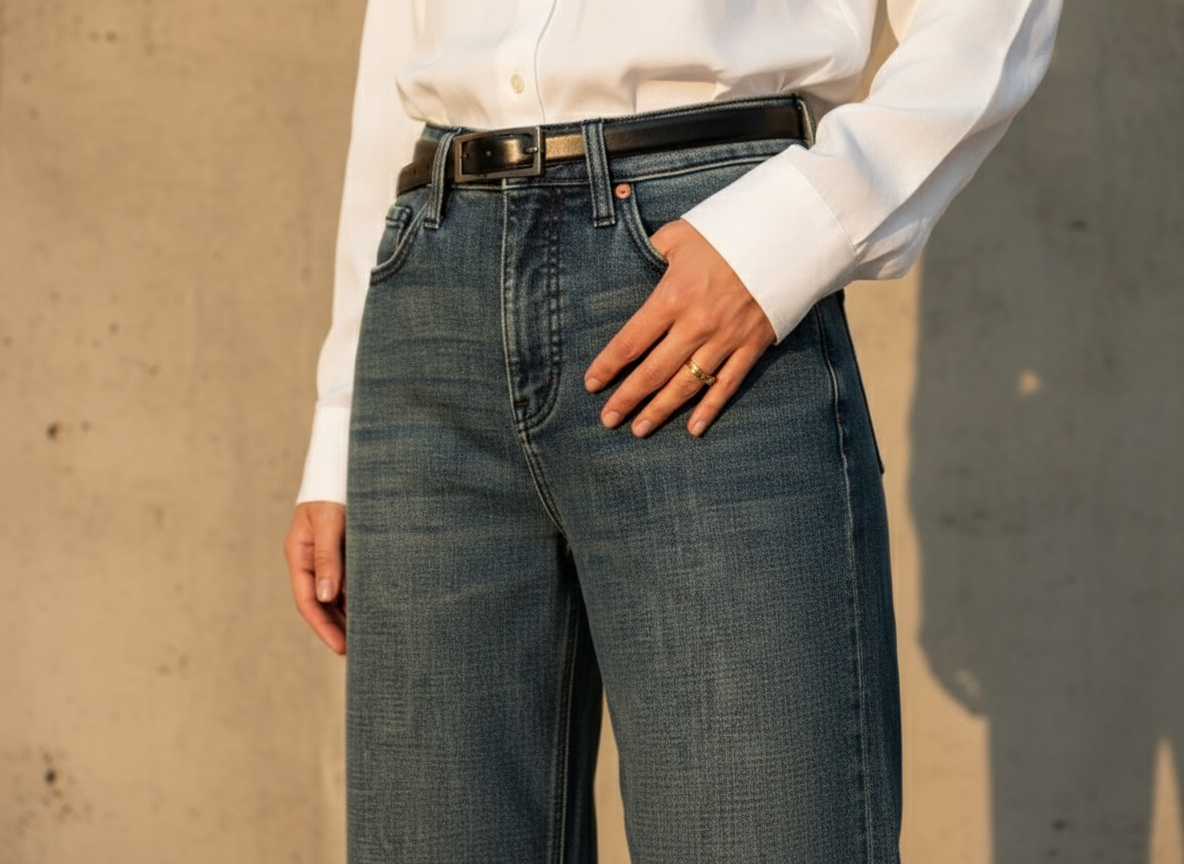 The Midnight Wide-Leg Jean | Clean Dark Indigo