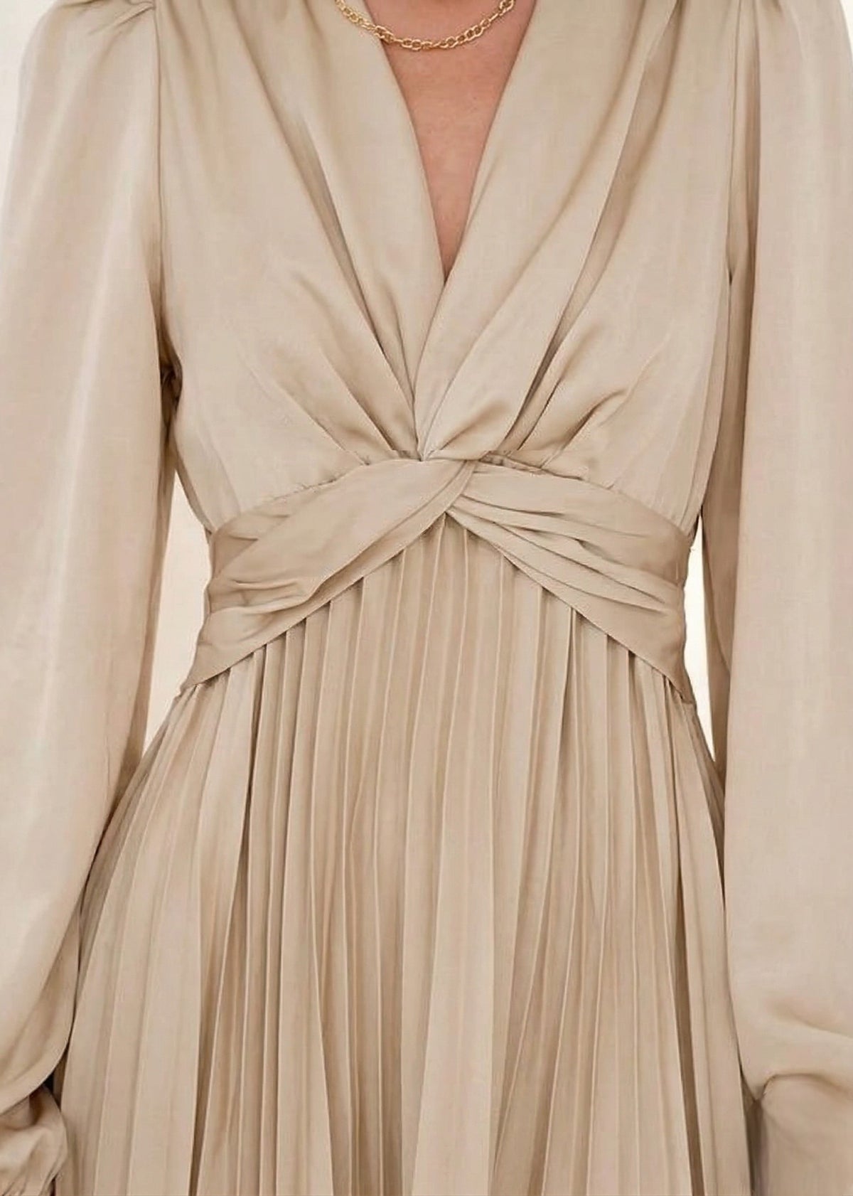 The Sculpted Pleat Midi | Architectural Texture