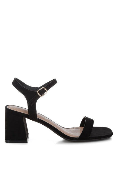 Akiya Square Toe Block Heels for Women | Bellem Trading - Bellem Trading