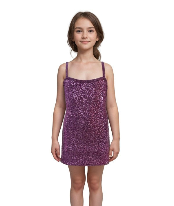 Girls Sequin Tank Sequin Dress | Bellem Trading - Bellem Trading