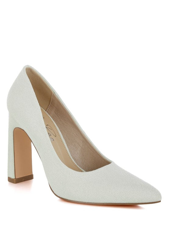 Uboa Slim Block Heel Pumps for Women - Bellem Trading