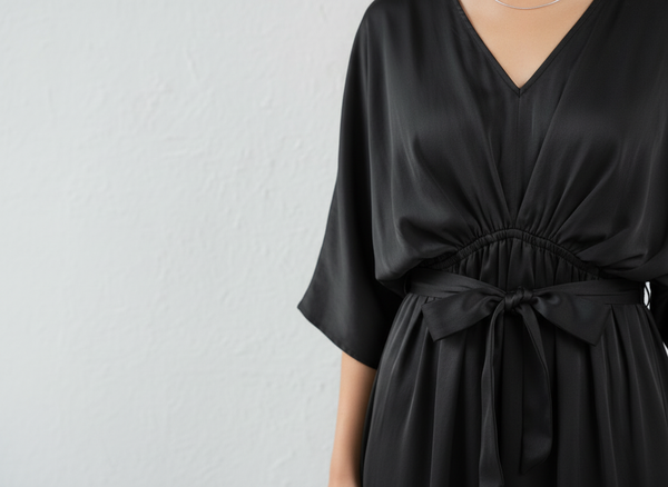 The Zenith Satin Kimono | Liquid Satin Statement Dress